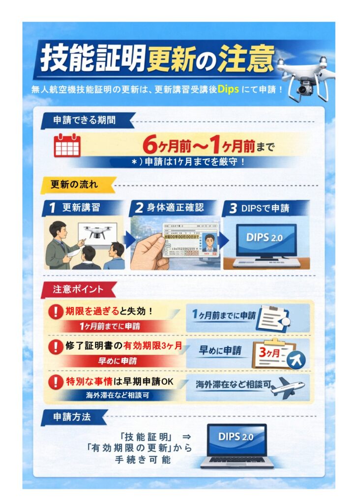 更新手続きの注意点